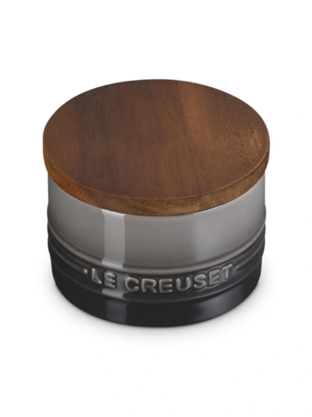 New - Le Creuset 16 oz Cannister with Wooden Lid